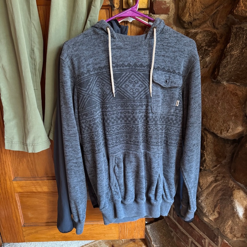 Vans Heather Gray Hoodie with Drawstrings